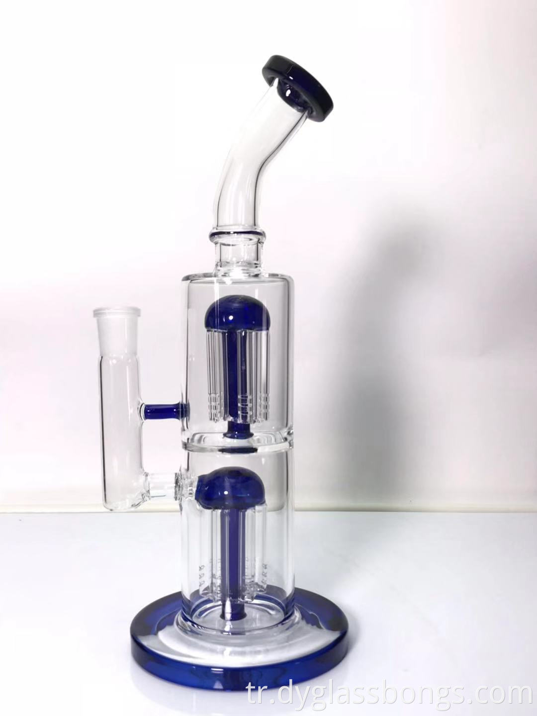 The double arm 6 glass water pipe of the tree